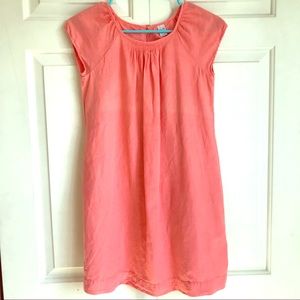 Zara Linen Shift Dress Coral Size 13/14 Girls